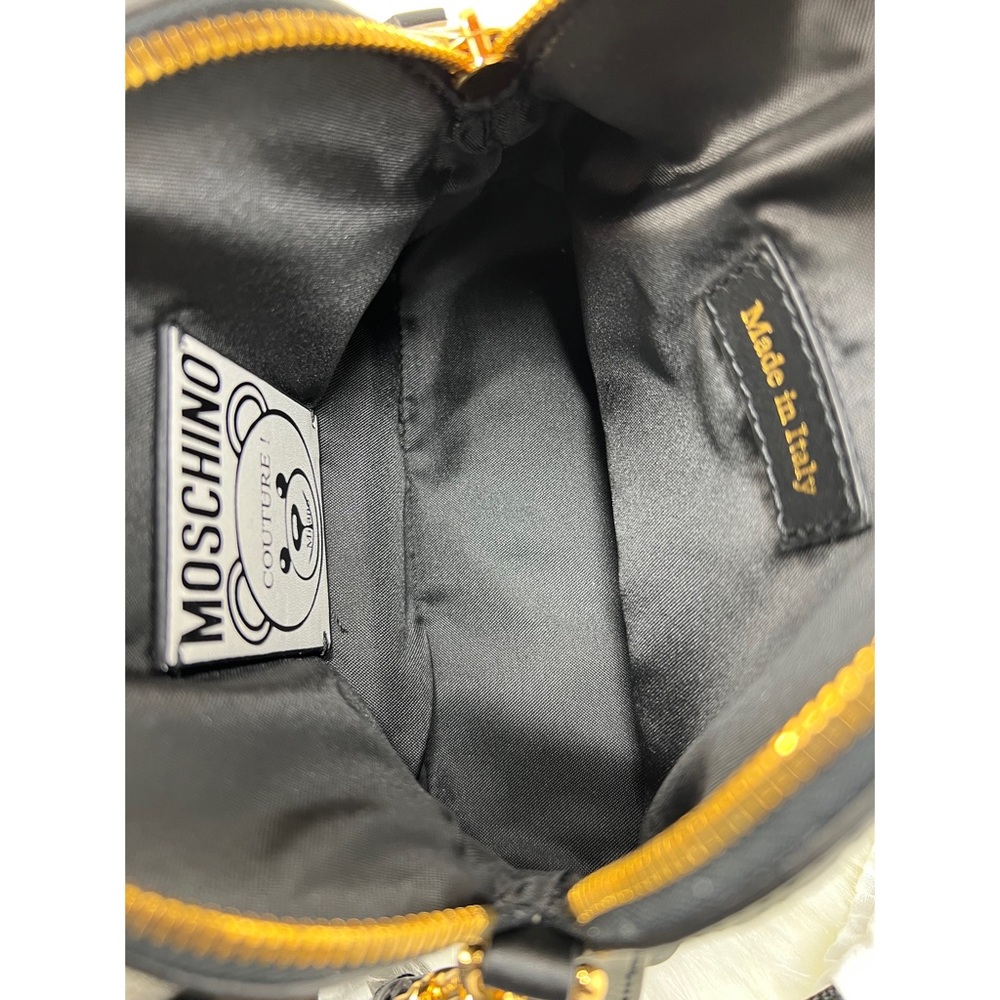 Moschino leather trimmed printed this is not a Moschino Toy shoulder bag black - Picture 8 of 14